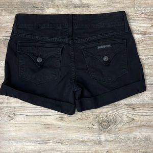 HUDSON CROXLEY  MID THIGH SHORT. Jet black Size 25
